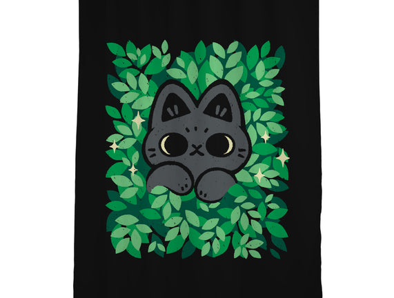 Cute Black Cat Peeking