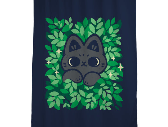 Cute Black Cat Peeking