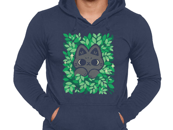 Cute Black Cat Peeking