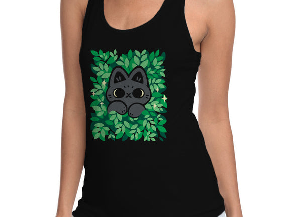 Cute Black Cat Peeking