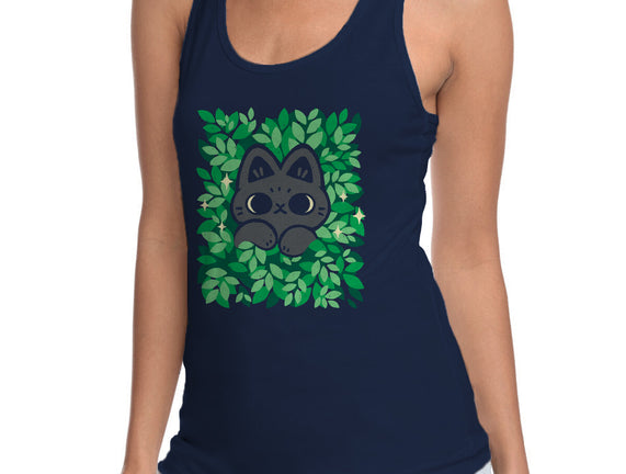 Cute Black Cat Peeking