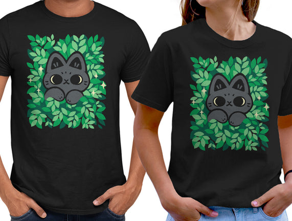Cute Black Cat Peeking