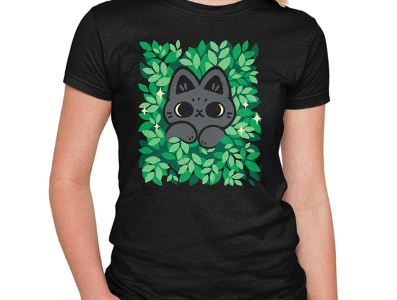 Cute Black Cat Peeking