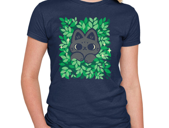 Cute Black Cat Peeking