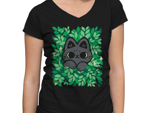 Cute Black Cat Peeking