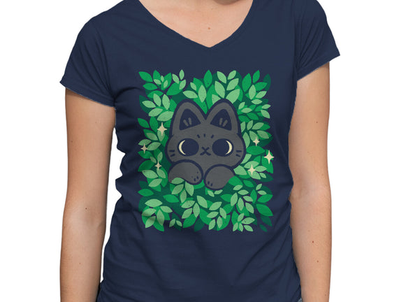 Cute Black Cat Peeking
