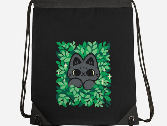 Cute Black Cat Peeking