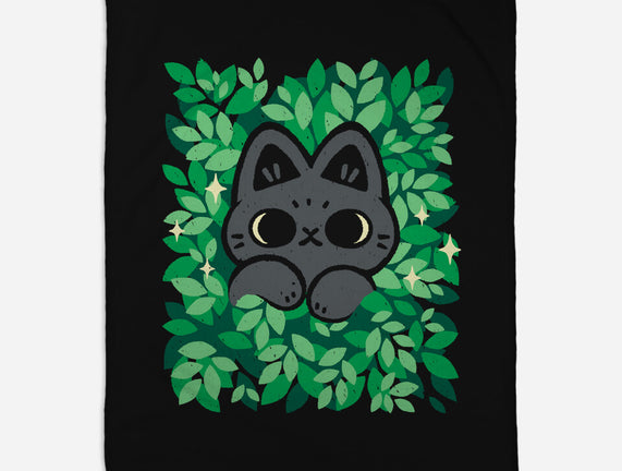 Cute Black Cat Peeking