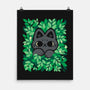 Cute Black Cat Peeking-None-Matte-Poster-xMorfina