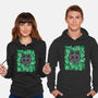 Cute Black Cat Peeking-Unisex-Pullover-Sweatshirt-xMorfina