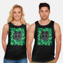 Cute Black Cat Peeking-Unisex-Basic-Tank-xMorfina