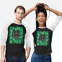 Cute Black Cat Peeking-Unisex-Baseball-Tee-xMorfina