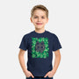 Cute Black Cat Peeking-Youth-Basic-Tee-xMorfina