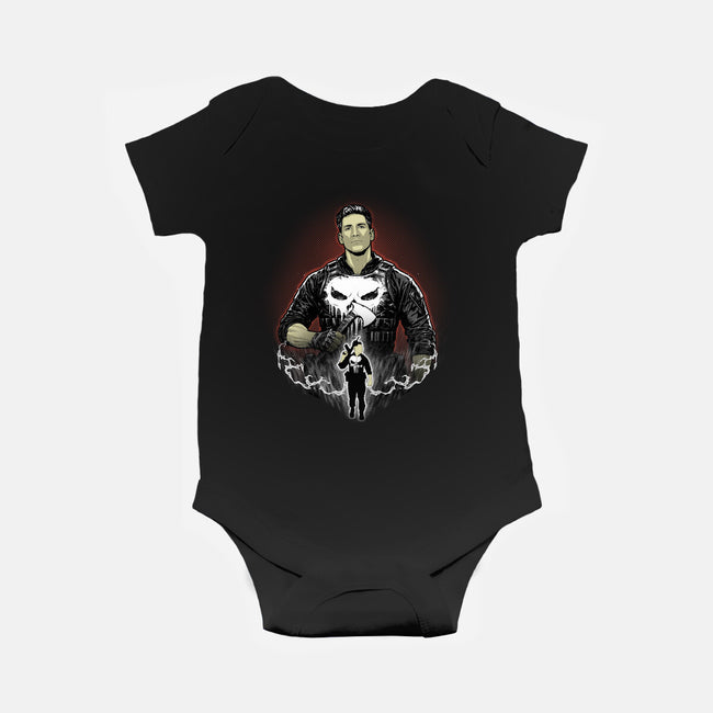 Skull Vigilante Shadow Work-Baby-Basic-Onesie-Astrobot Invention