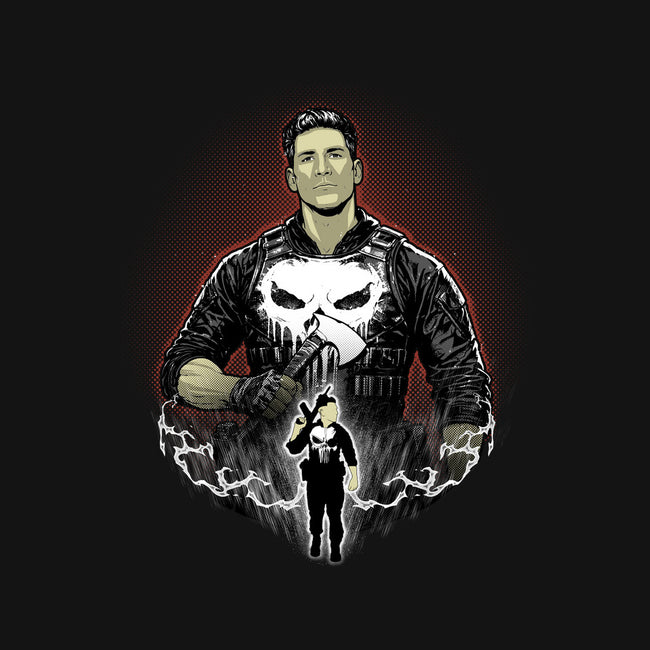 Skull Vigilante Shadow Work-Mens-Long Sleeved-Tee-Astrobot Invention
