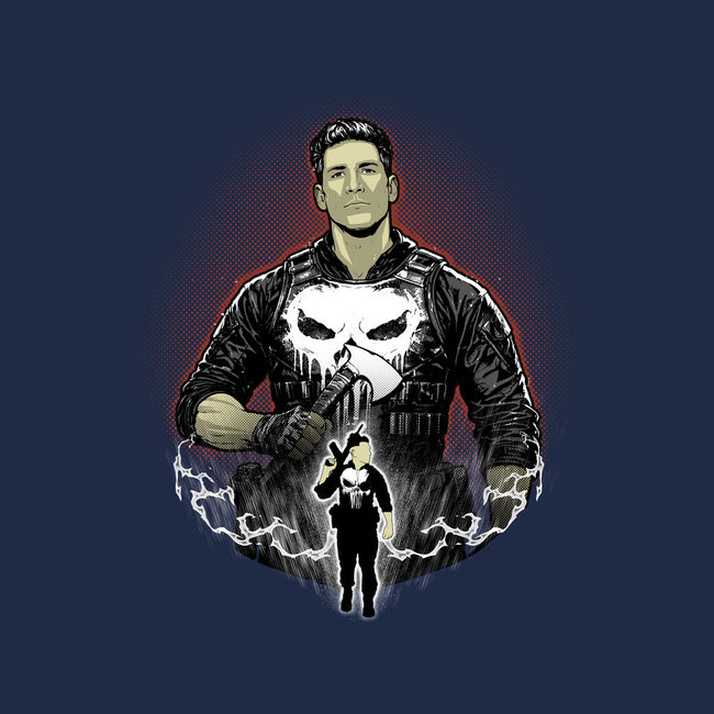 Skull Vigilante Shadow Work-Mens-Long Sleeved-Tee-Astrobot Invention