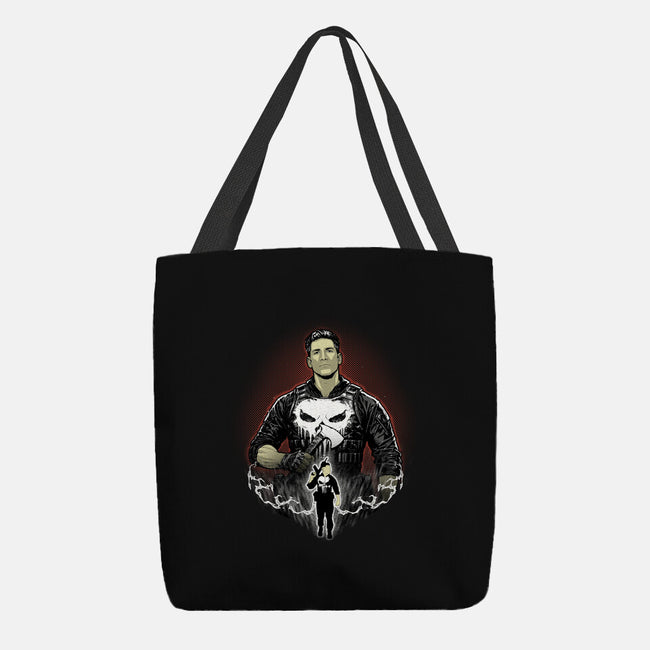 Skull Vigilante Shadow Work-None-Basic Tote-Bag-Astrobot Invention