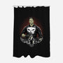 Skull Vigilante Shadow Work-None-Polyester-Shower Curtain-Astrobot Invention