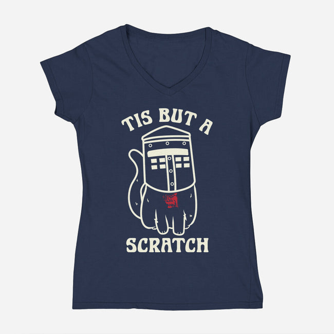 But A Scratch-Womens-V-Neck-Tee-piercek26
