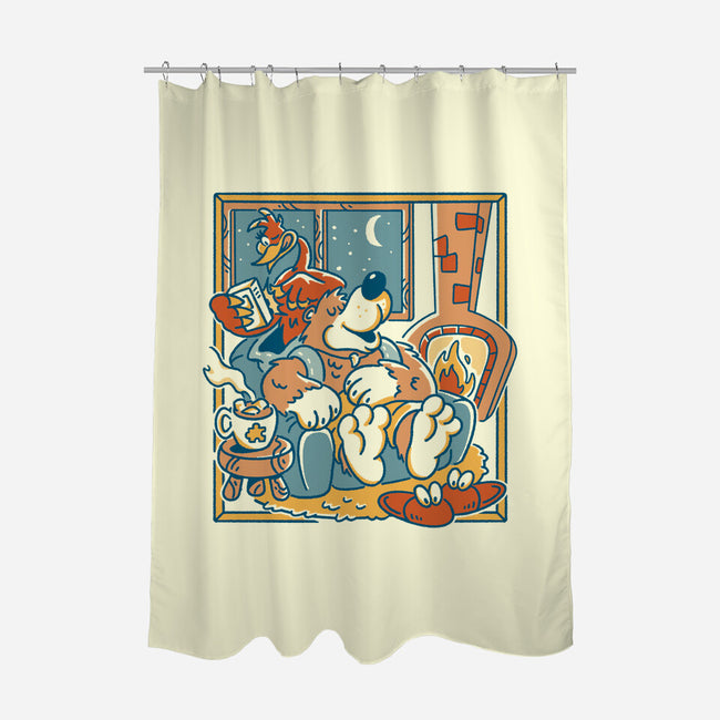 Nighty Night-None-Polyester-Shower Curtain-Henrique Torres