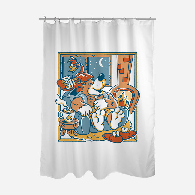 Nighty Night-None-Polyester-Shower Curtain-Henrique Torres