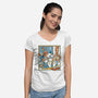 Nighty Night-Womens-V-Neck-Tee-Henrique Torres