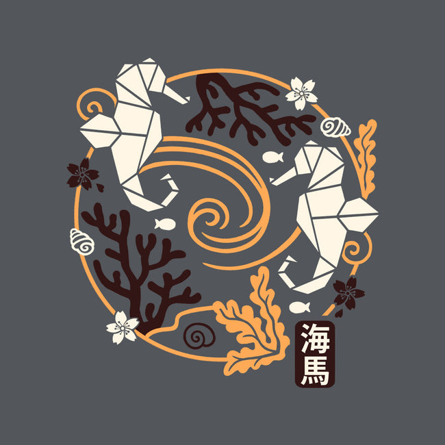 Origami Seahorse-Unisex-Kitchen-Apron-NemiMakeit