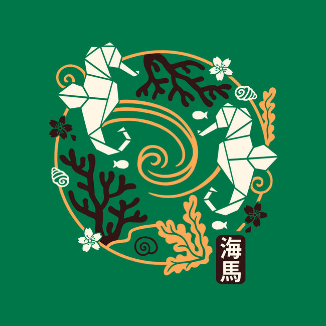 Origami Seahorse-None-Drawstring-Bag-NemiMakeit