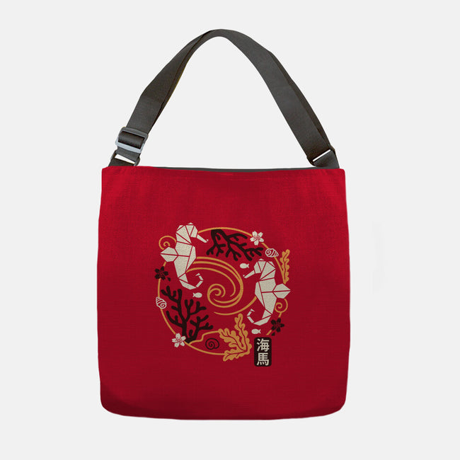 Origami Seahorse-None-Adjustable Tote-Bag-NemiMakeit