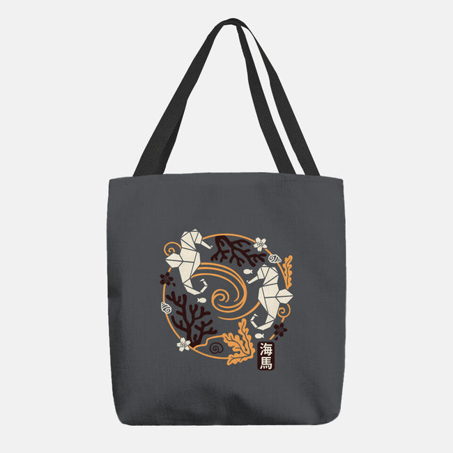 Origami Seahorse-None-Basic Tote-Bag-NemiMakeit