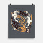 Origami Seahorse-None-Matte-Poster-NemiMakeit