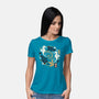 Origami Seahorse-Womens-Basic-Tee-NemiMakeit