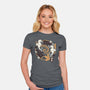 Origami Seahorse-Womens-Fitted-Tee-NemiMakeit