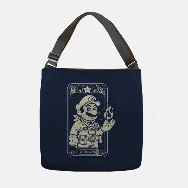 The Plumber Card-None-Adjustable Tote-Bag-Eoli Studio