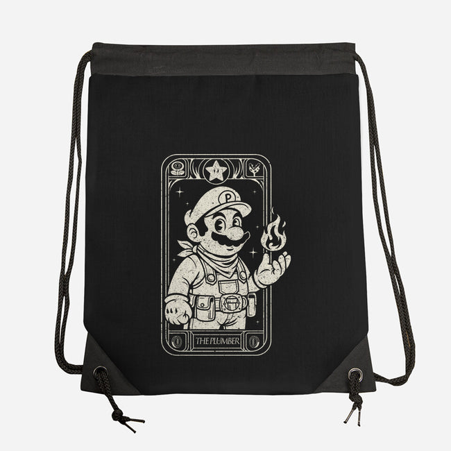 The Plumber Card-None-Drawstring-Bag-Eoli Studio