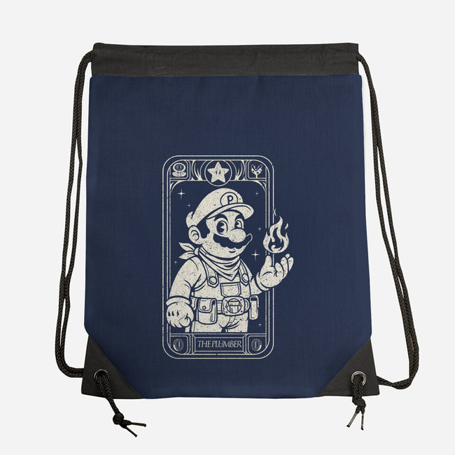 The Plumber Card-None-Drawstring-Bag-Eoli Studio