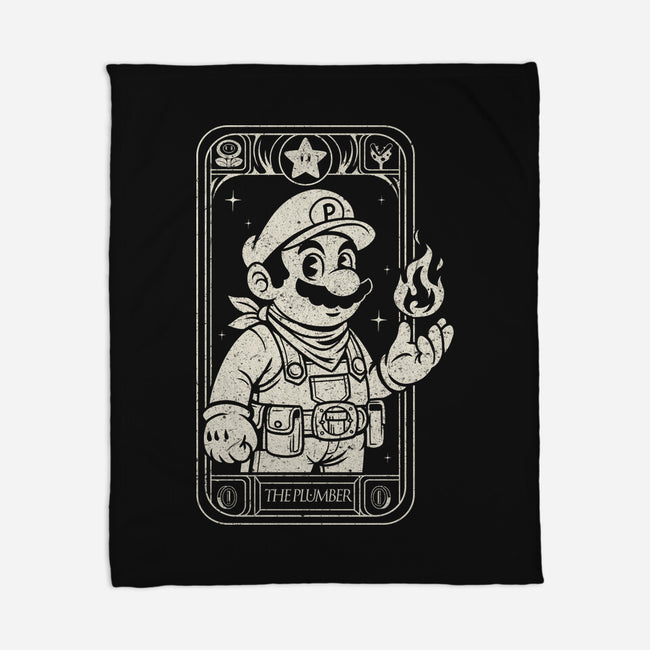 The Plumber Card-None-Fleece-Blanket-Eoli Studio