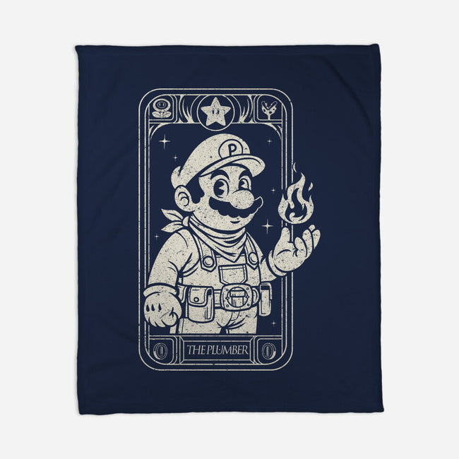 The Plumber Card-None-Fleece-Blanket-Eoli Studio