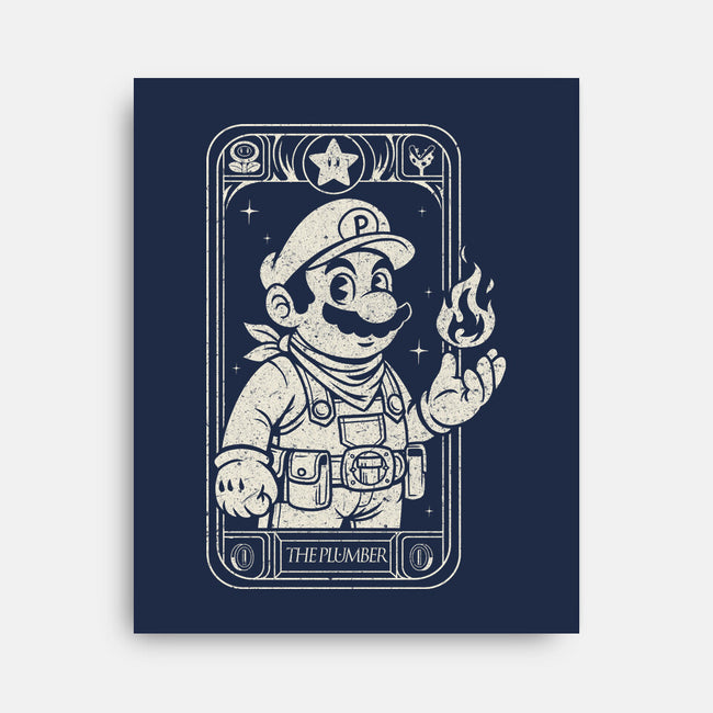 The Plumber Card-None-Stretched-Canvas-Eoli Studio