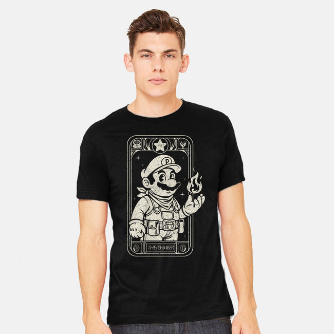 The Plumber Card-Mens-Heavyweight-Tee-Eoli Studio