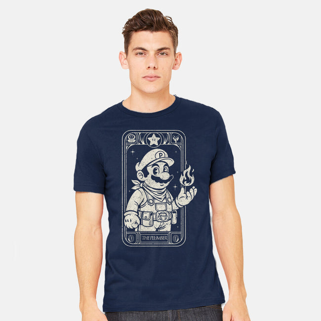 The Plumber Card-Mens-Heavyweight-Tee-Eoli Studio
