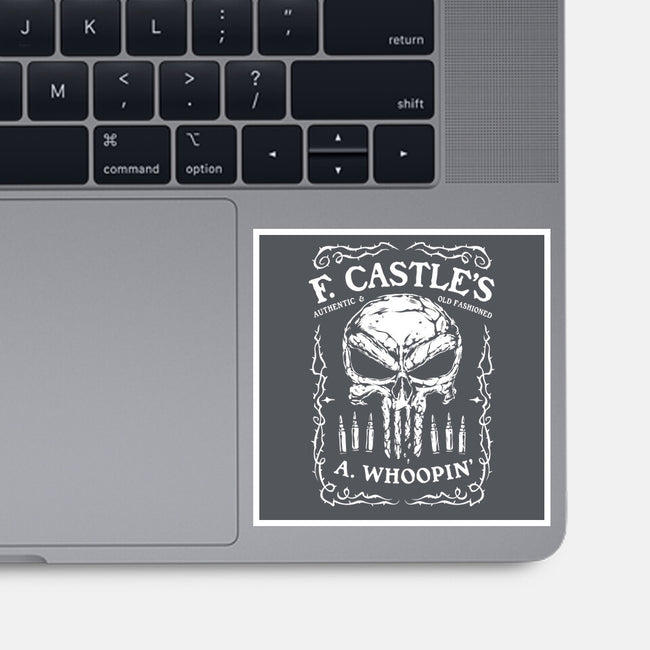 Old Fashioned Whoopin-None-Glossy-Sticker-glitchygorilla