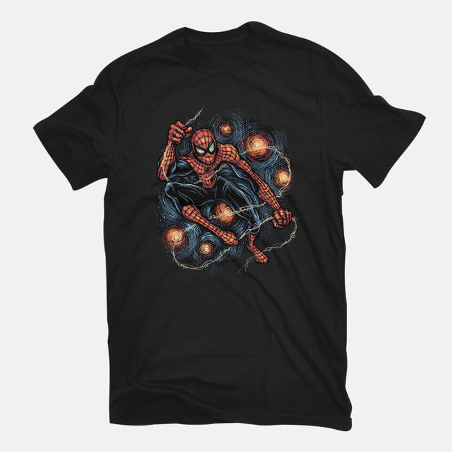 Starry Night Swing-Mens-Basic-Tee-glitchygorilla