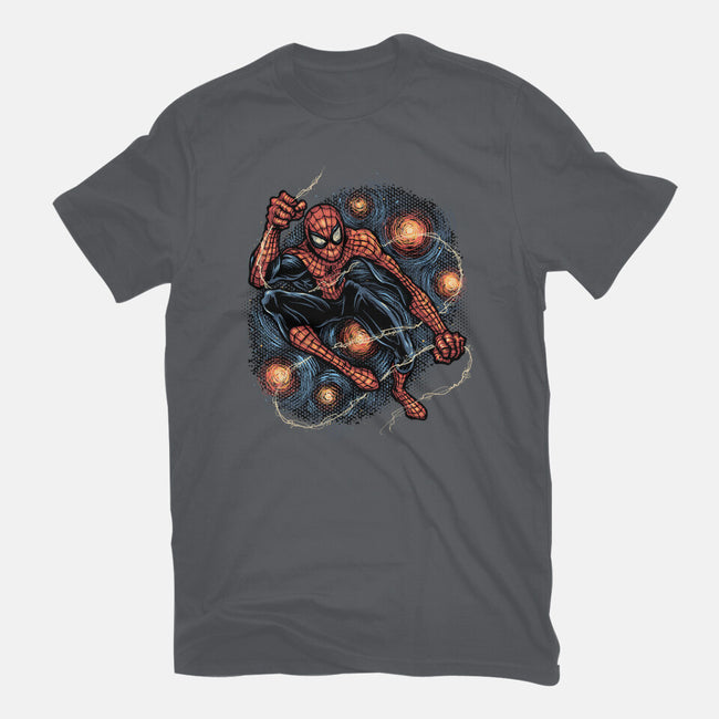 Starry Night Swing-Womens-Basic-Tee-glitchygorilla