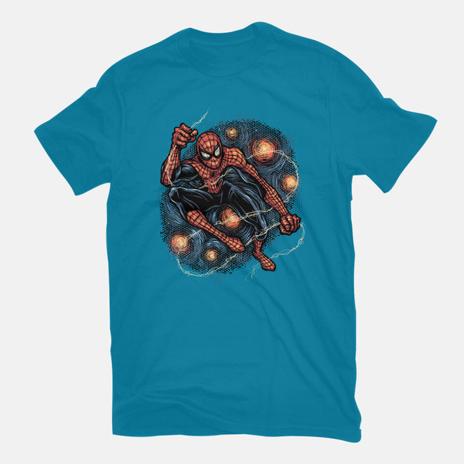 Starry Night Swing-Mens-Basic-Tee-glitchygorilla