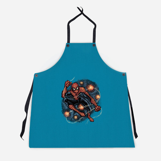 Starry Night Swing-Unisex-Kitchen-Apron-glitchygorilla