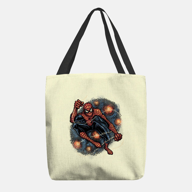 Starry Night Swing-None-Basic Tote-Bag-glitchygorilla