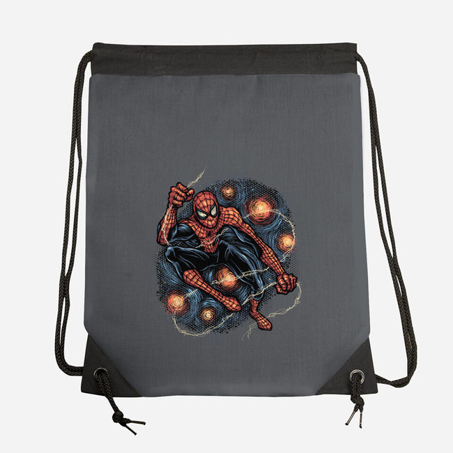 Starry Night Swing-None-Drawstring-Bag-glitchygorilla