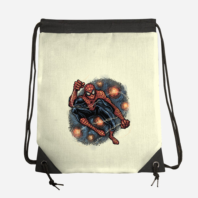 Starry Night Swing-None-Drawstring-Bag-glitchygorilla