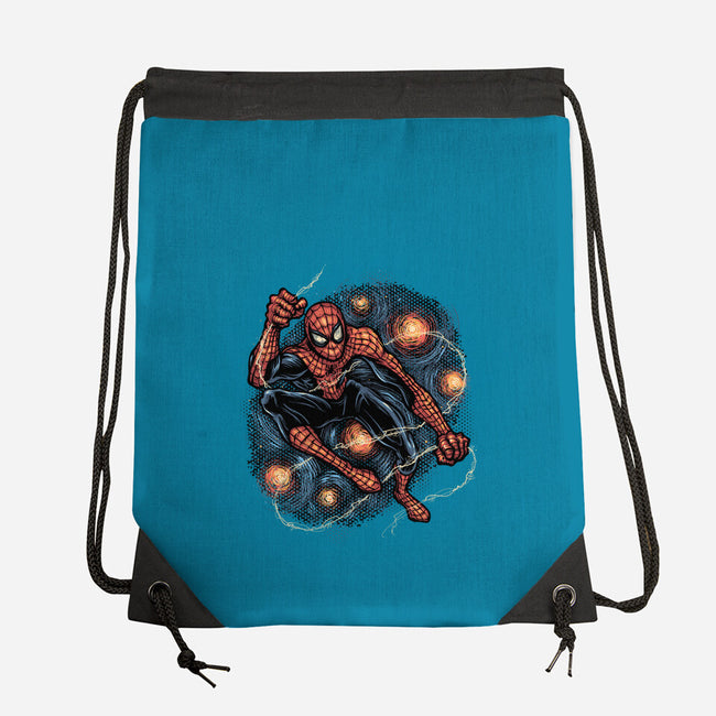 Starry Night Swing-None-Drawstring-Bag-glitchygorilla